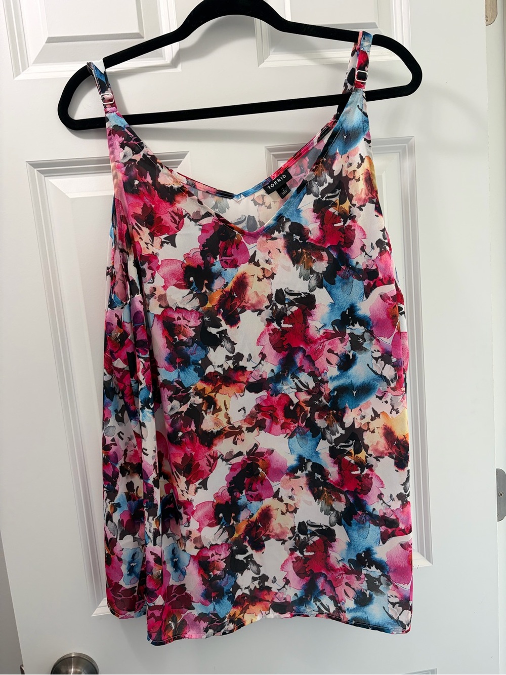 Torrid Multi-Color Floral Flowy Tank/ Cami   Size 2